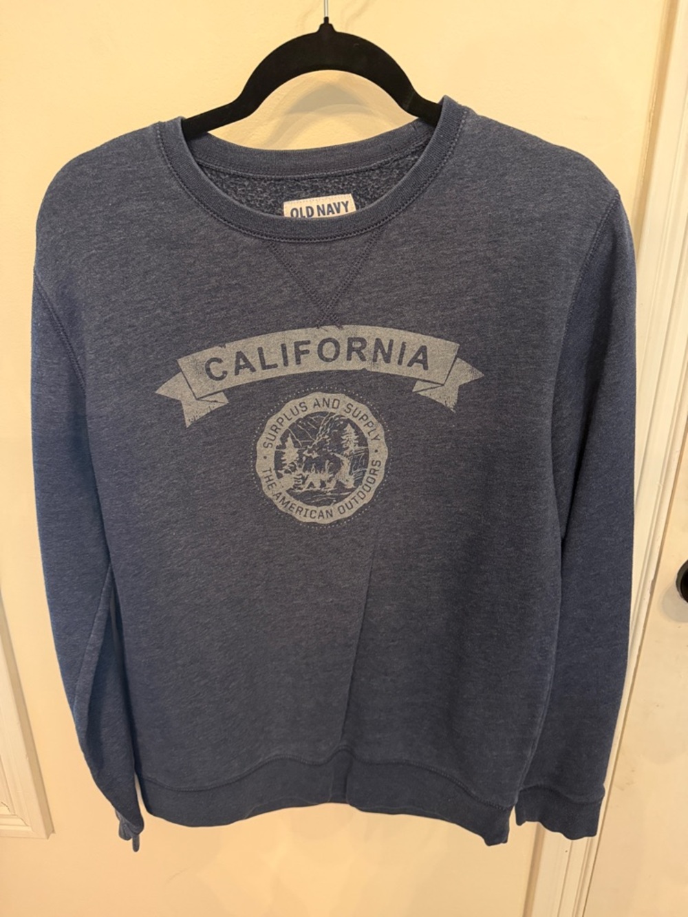 Old Navy Denim Blue California Graphic Pullover